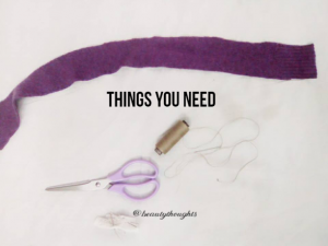 DIY rug with an old sweater